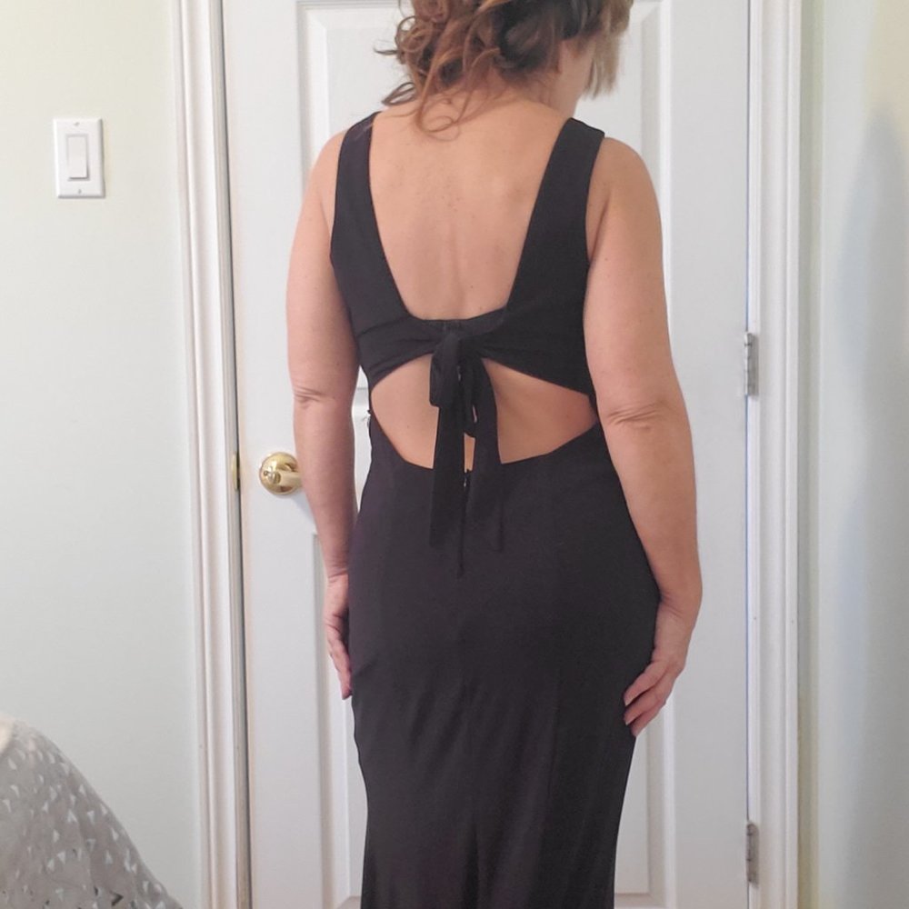 Stunning Open Back Rhinestone Dress - Picture 10 of 16